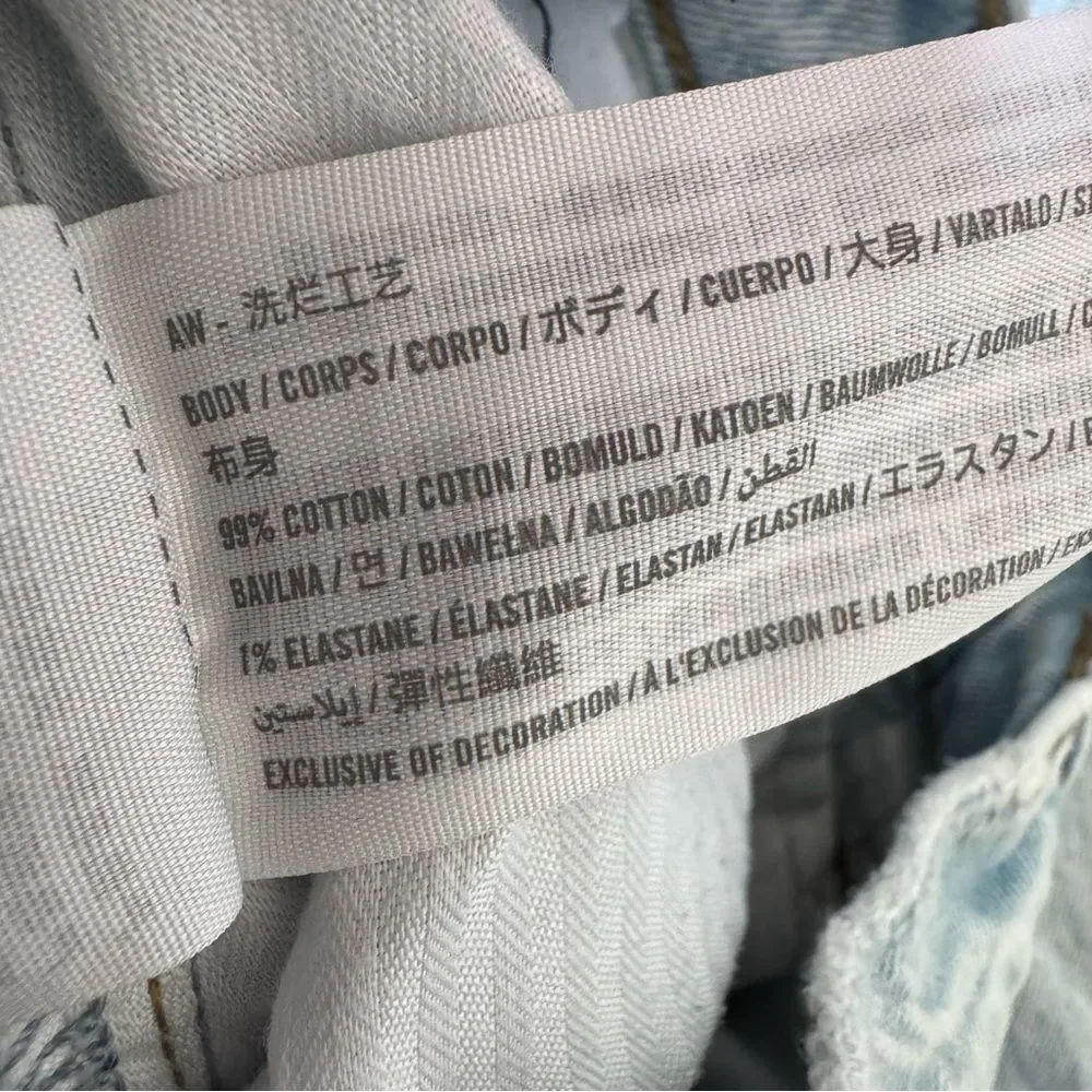 Abercrombie & Fitch Curve Love The 90’s Straight Ultra High Rise Size 25/0 R - Picture 14 of 14